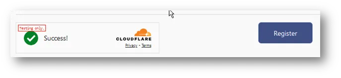 Staff Registration - Submitting form